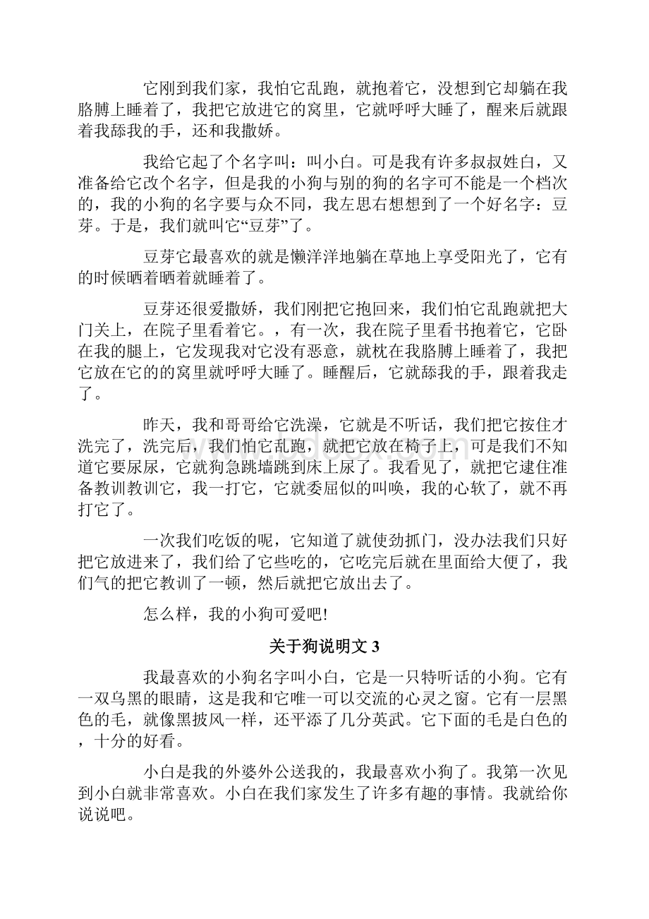 关于狗说明文15篇.docx_第2页