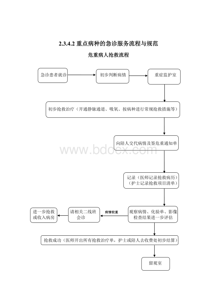 重点病种急诊服务流程与规范(二甲完整版).doc_第3页