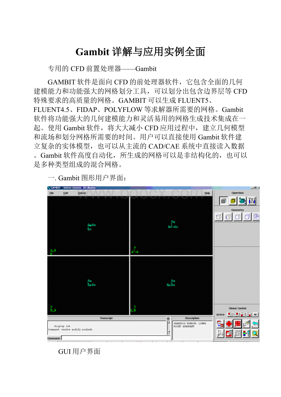 Gambit详解与应用实例全面.docx