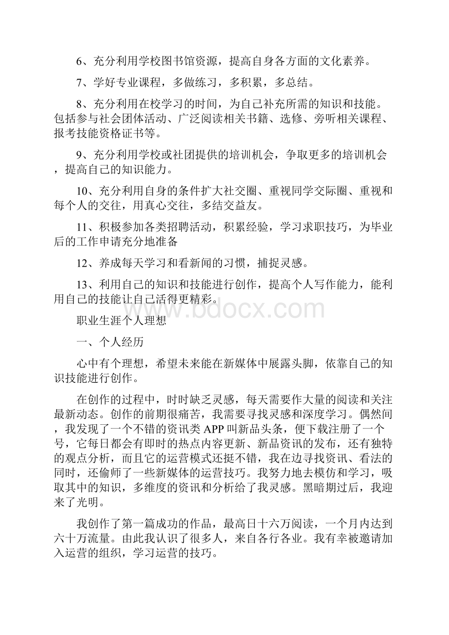 大学职业规划具体执行计划.docx_第3页