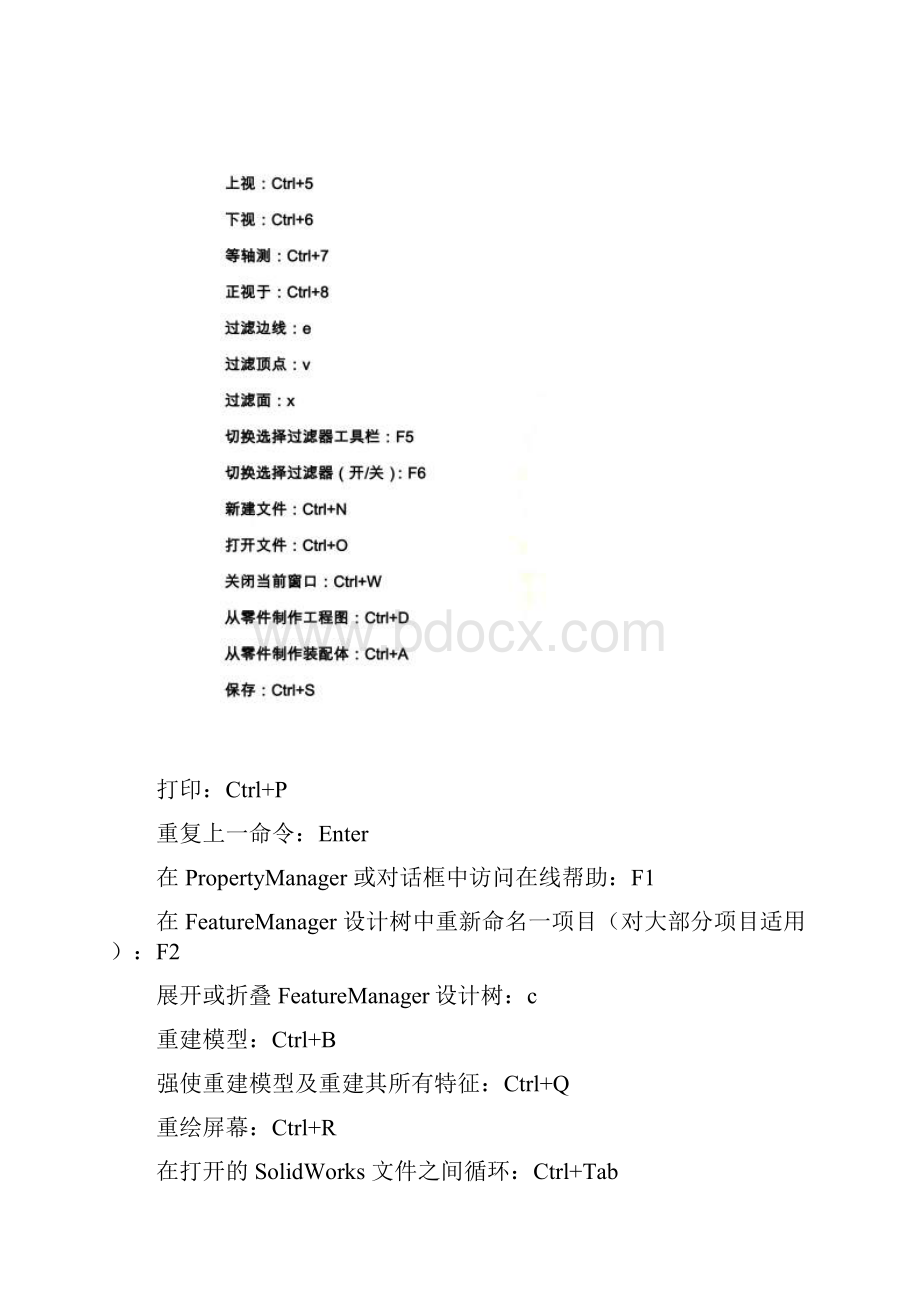 solidworks快捷键及CtrlAltShift和Tab的使用技巧.docx_第2页