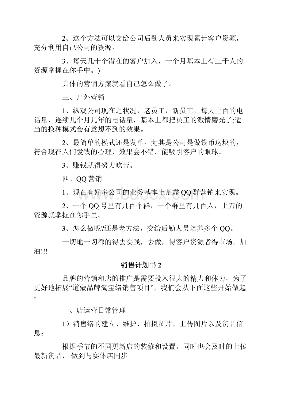 销售计划书.docx_第2页