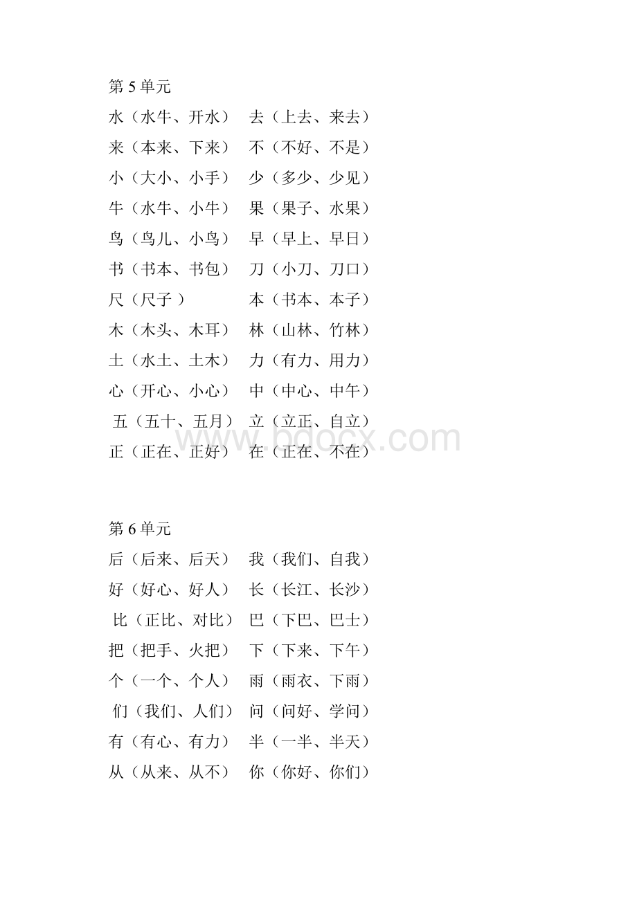 部编版一年级语文上册知识要点盘点.docx_第2页