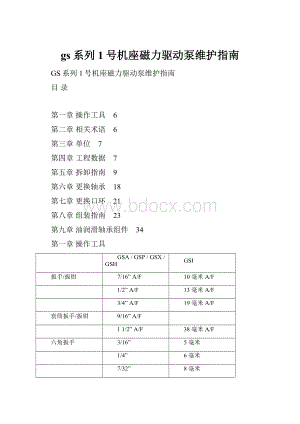 gs系列1号机座磁力驱动泵维护指南.docx