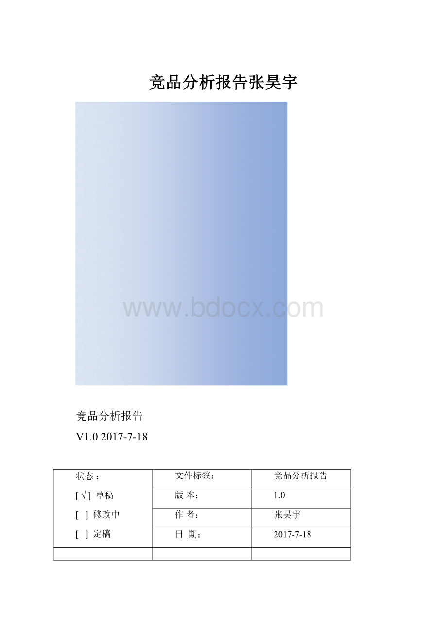 竞品分析报告张昊宇.docx_第1页