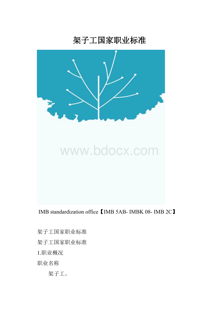 架子工国家职业标准.docx