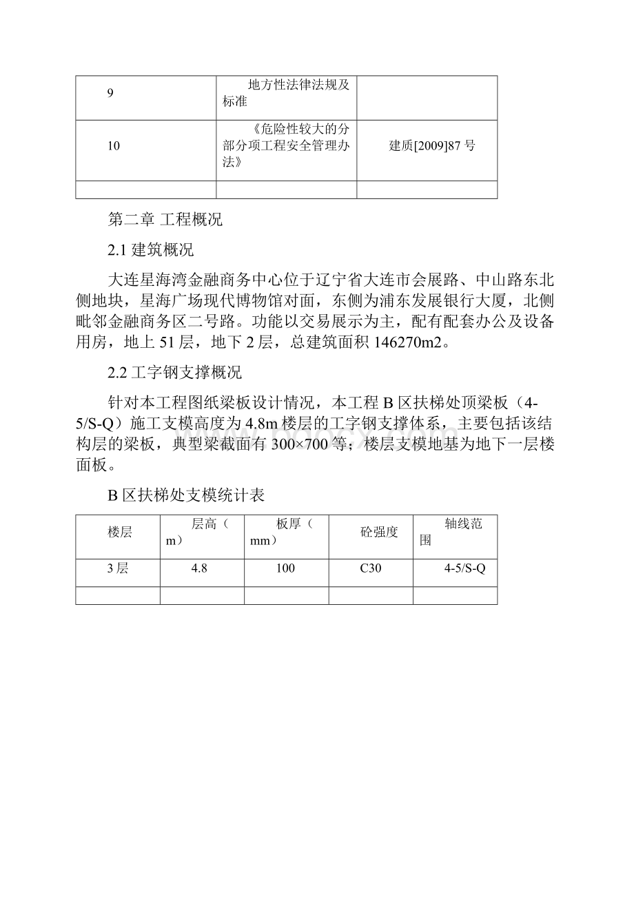 工字钢支撑钢管支模架专项施工方案.docx_第3页