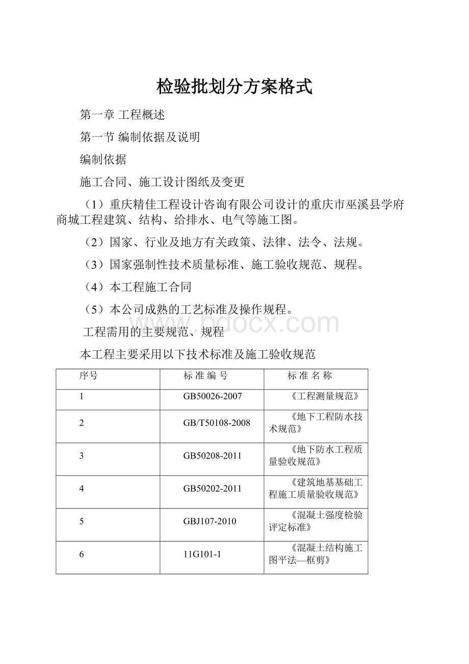 检验批划分方案格式.docx_第1页