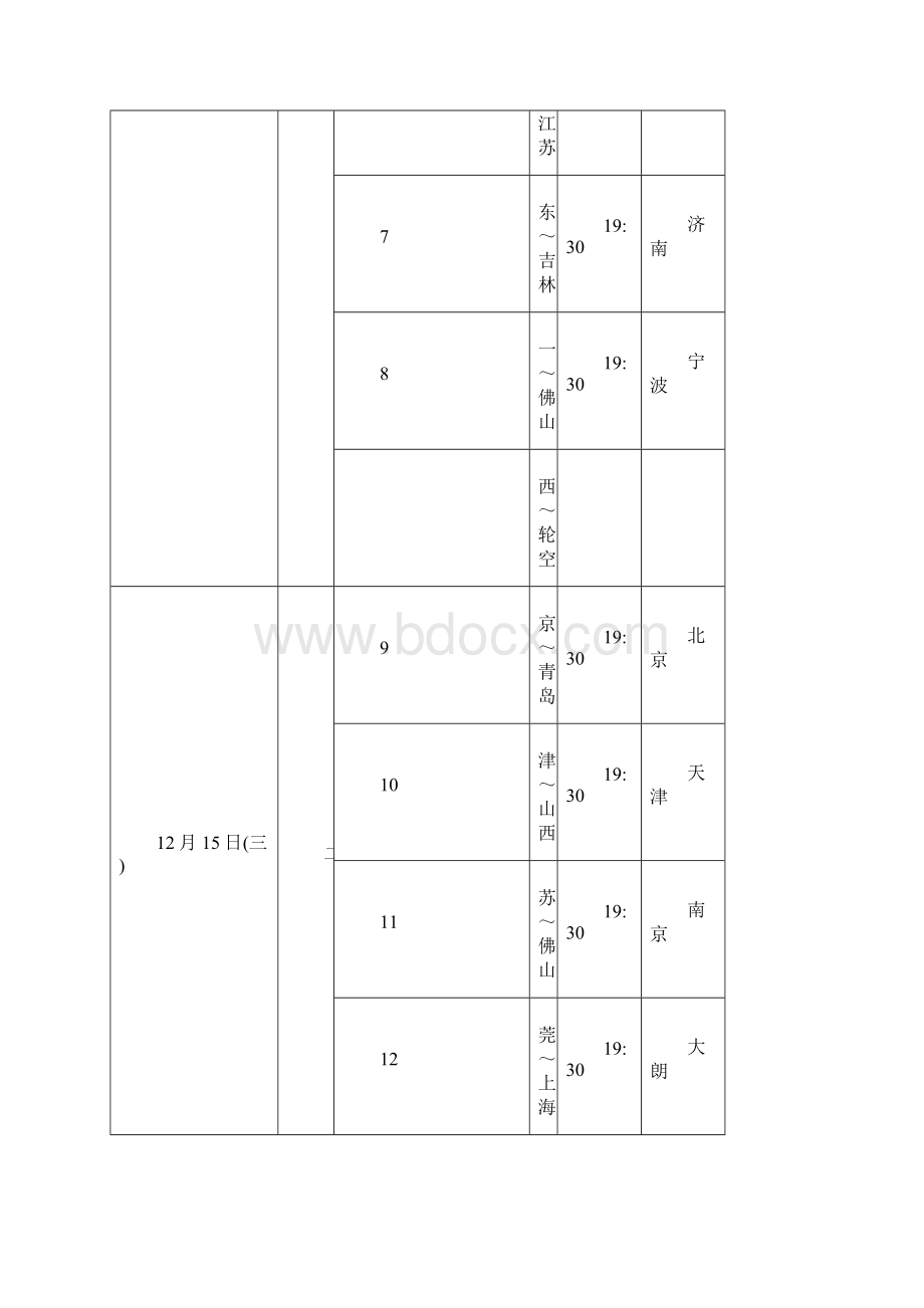 中国男子职业篮球联赛至赛季CBA完整版赛程表.docx_第2页