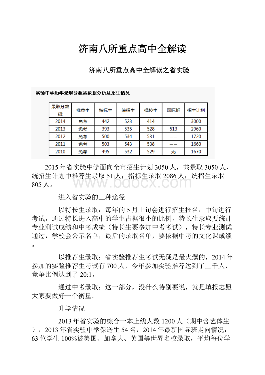 济南八所重点高中全解读.docx_第1页