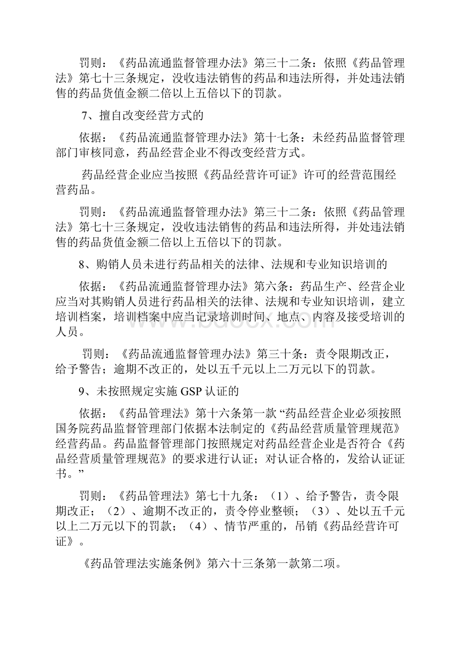 药品经营相关法律法规条款汇编.docx_第3页