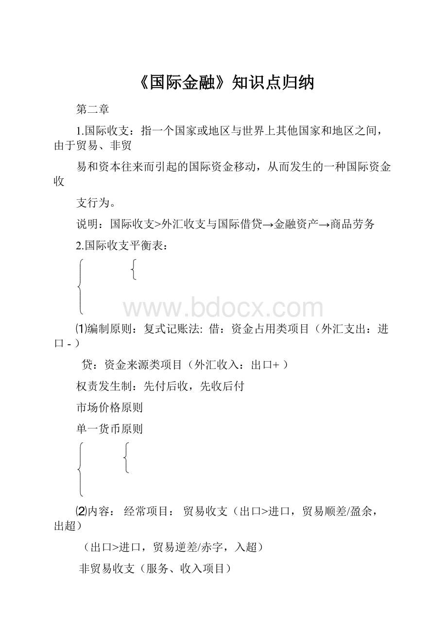 《国际金融》知识点归纳.docx