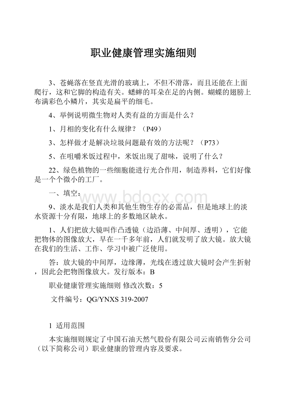 职业健康管理实施细则.docx_第1页