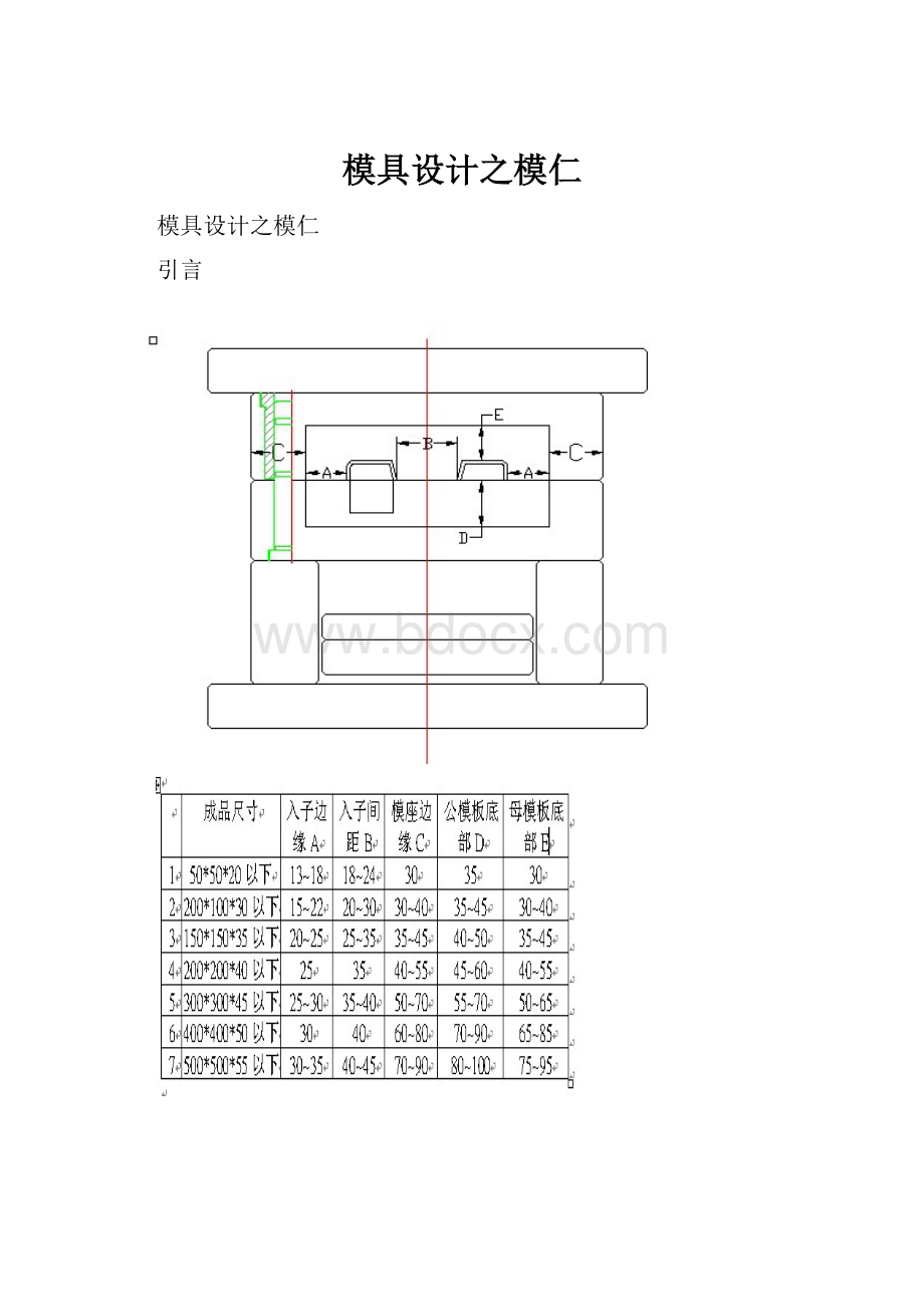 模具设计之模仁.docx_第1页