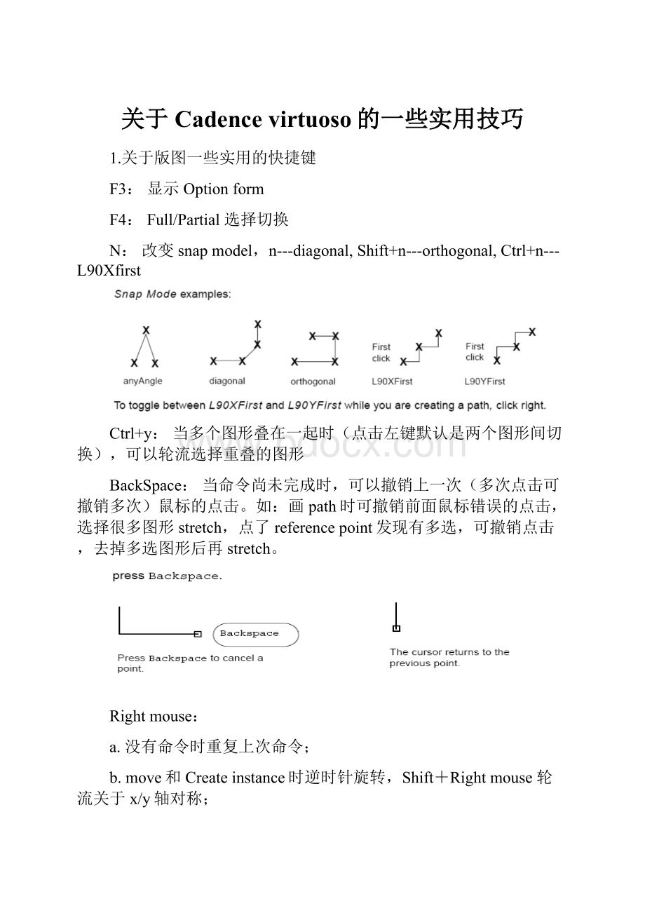 关于Cadence virtuoso的一些实用技巧.docx