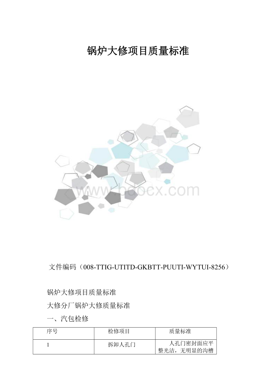 锅炉大修项目质量标准.docx_第1页