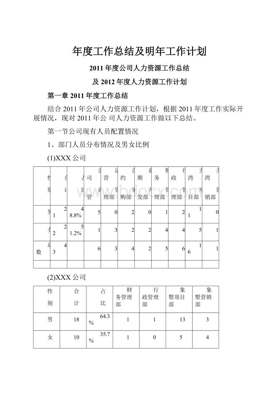 年度工作总结及明年工作计划.docx_第1页