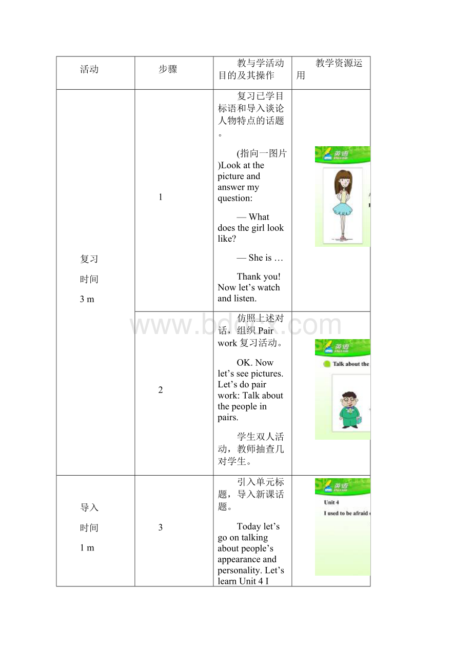 人教版九年级英语Unit4第1课时同步教学设计.docx_第2页