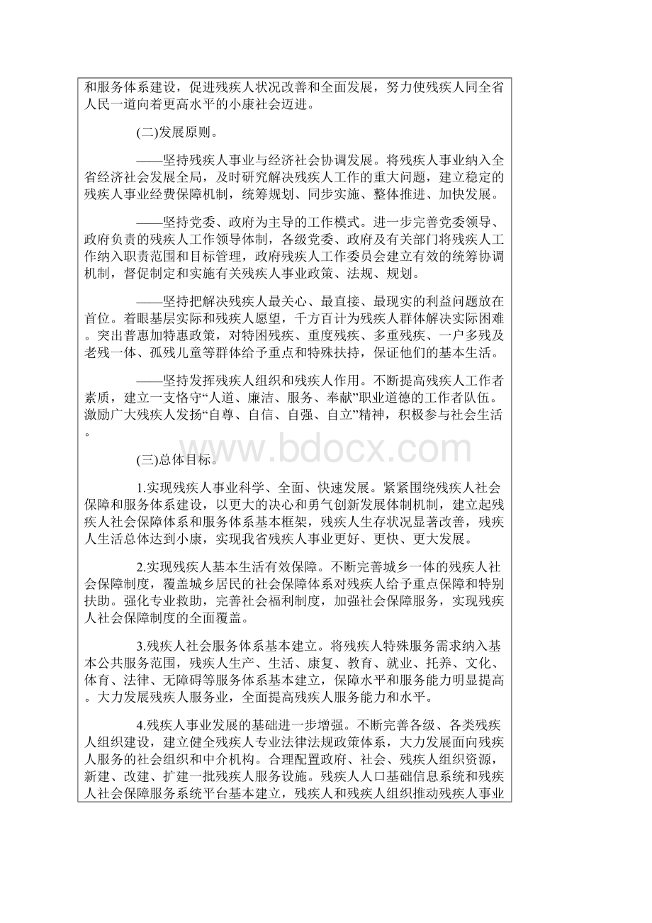 黑龙江省残疾人事业十二五发展纲要.docx_第3页