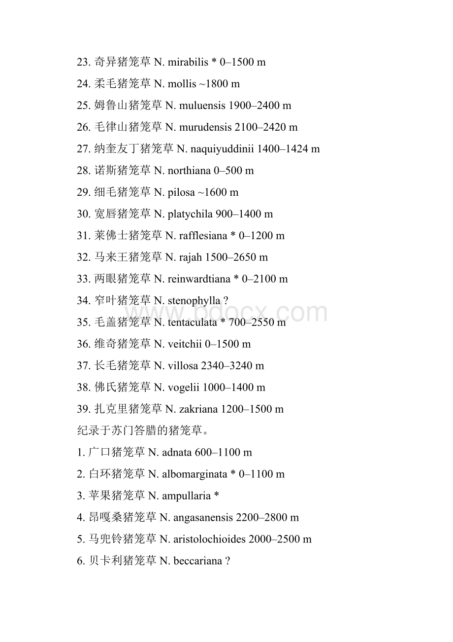 猪笼草名字分类doc.docx_第2页