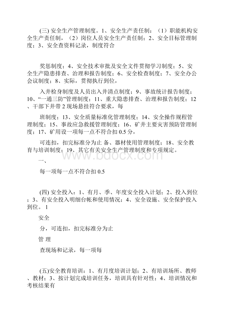 斜井施工安全质量标准化标准及考核评分表001doc.docx_第2页