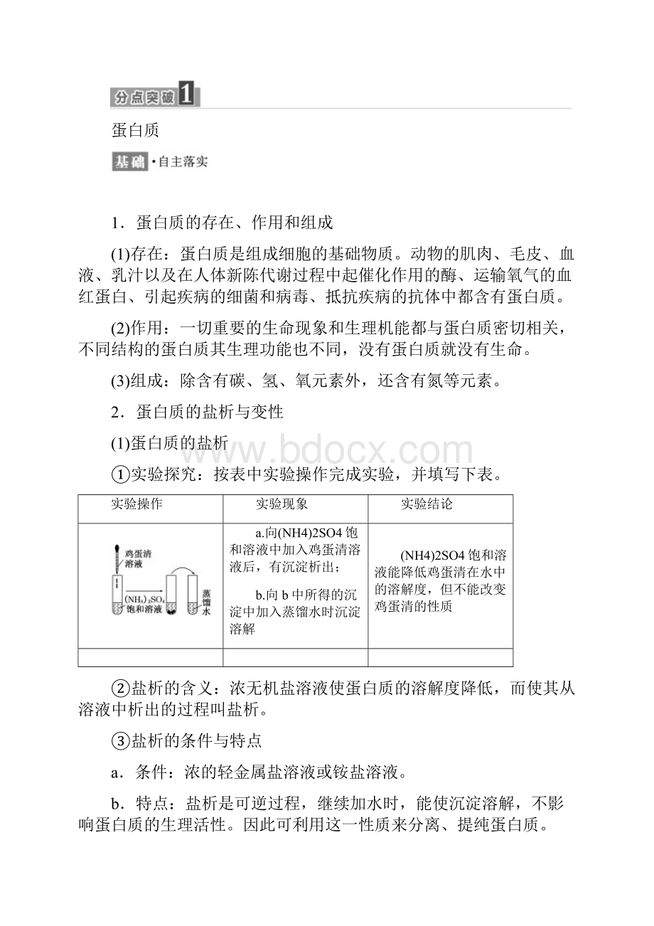 新苏教版化学必修2同步讲义蛋白质和氨基酸.docx_第2页