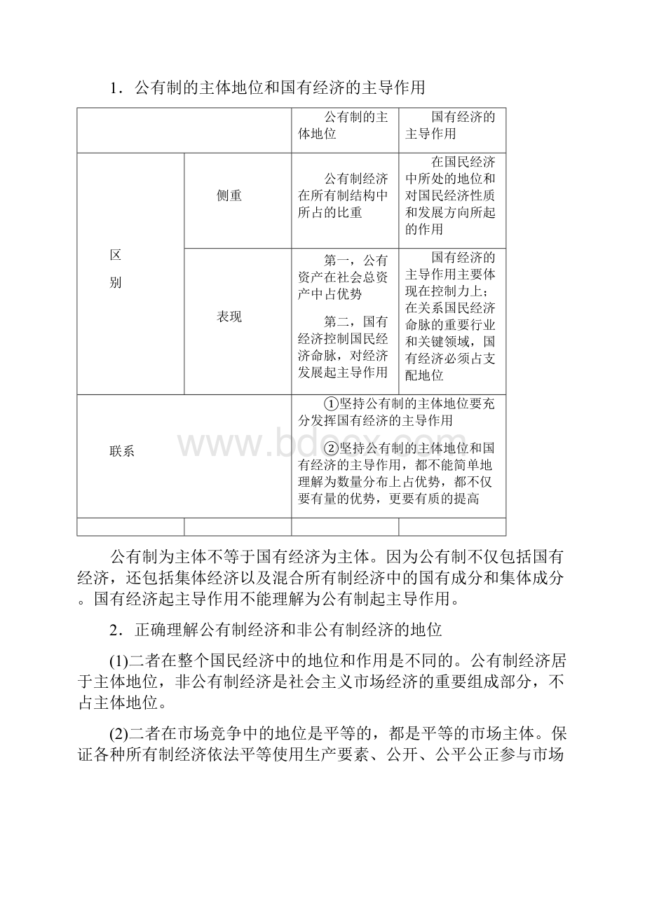 高三政治高考政治一轮复习精品学案专题04 生产与经济制度原卷版doc.docx_第3页