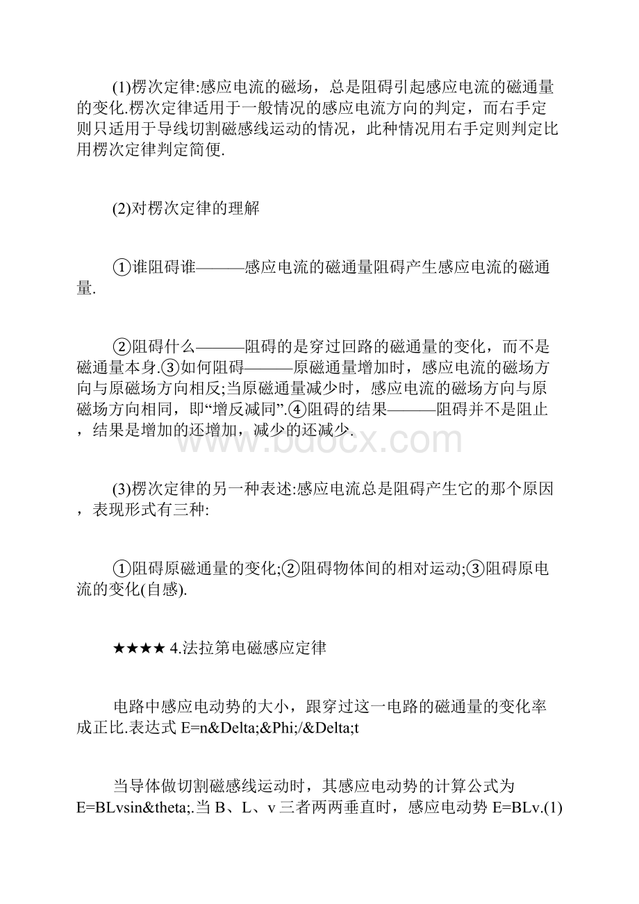 高考物理必考知识点精要 电磁感应.docx_第2页