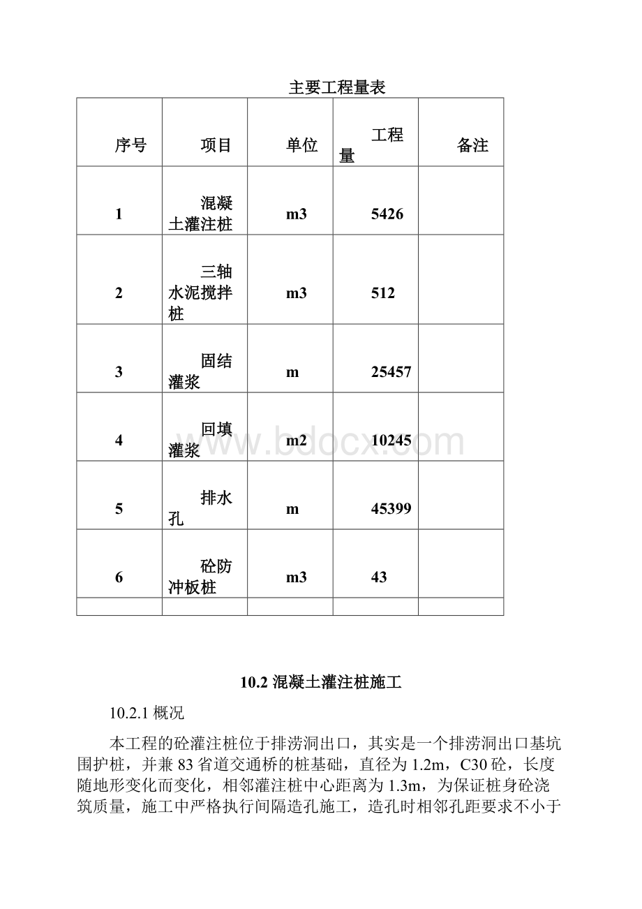 隧洞 基础处理施工.docx_第2页