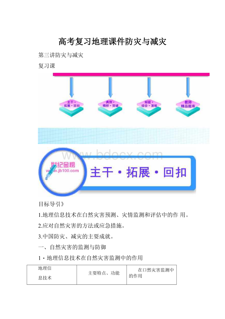 高考复习地理课件防灾与减灾.docx_第1页