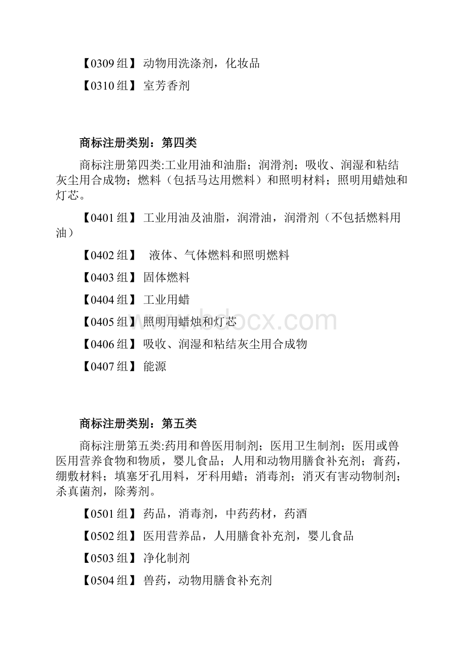 中国商标总局商标注册类别公示版.docx_第3页