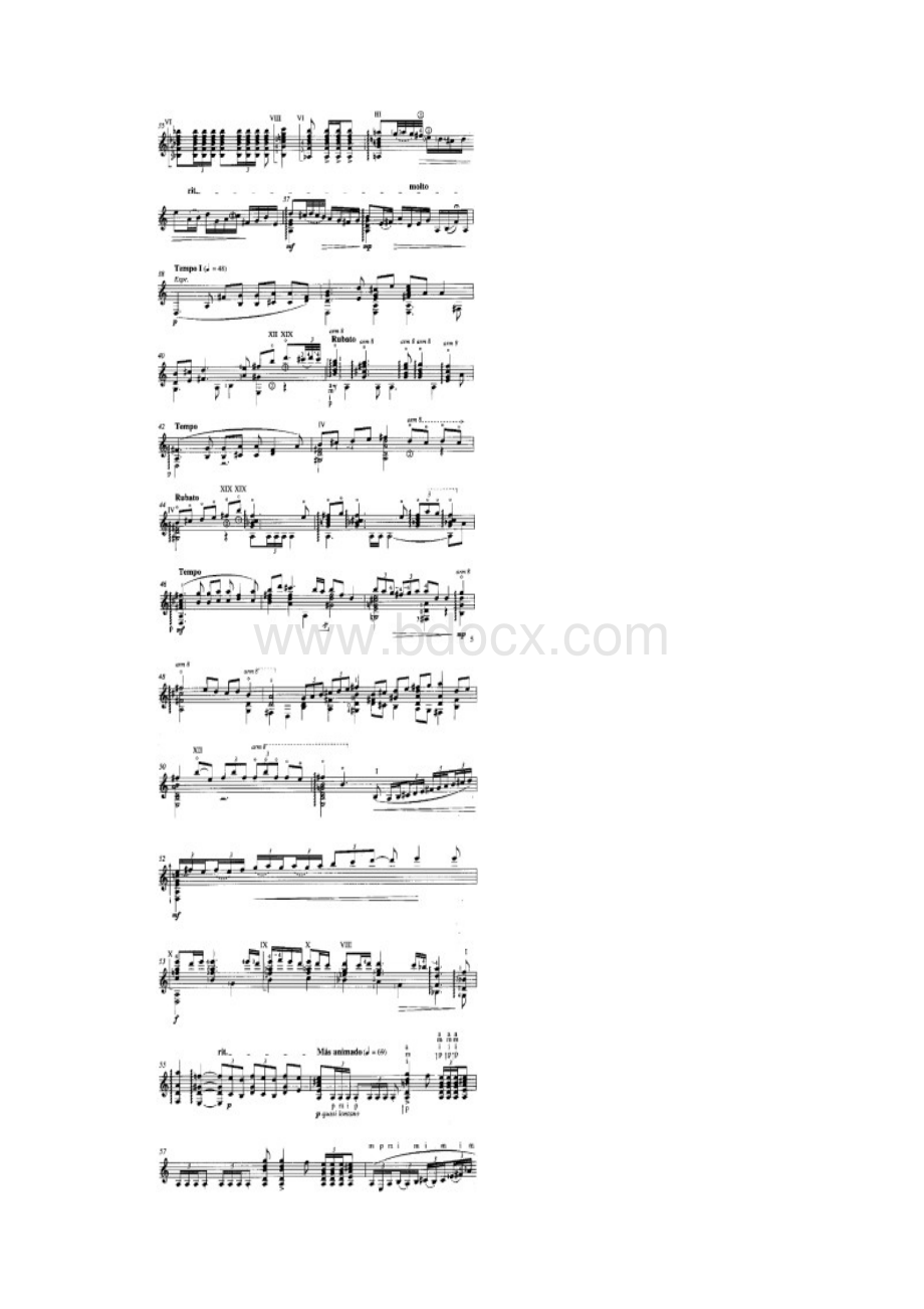 第二号奏鸣曲Sonata IIdedicated to michael trost爱德华多安古罗Eduardo Angulo 古典吉他谱.docx_第3页