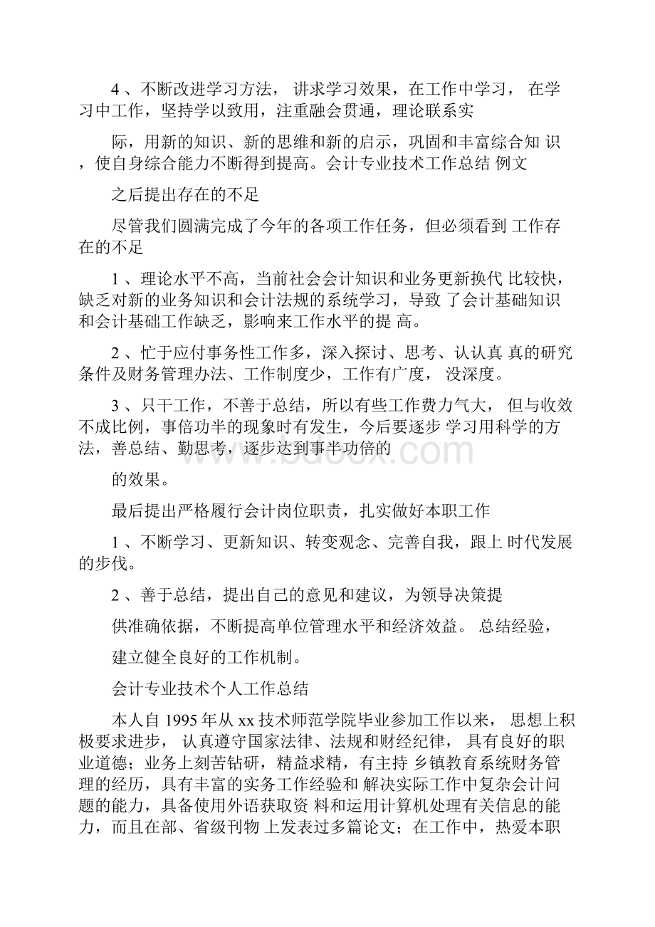 会计专业技术个人工作总结.docx_第2页