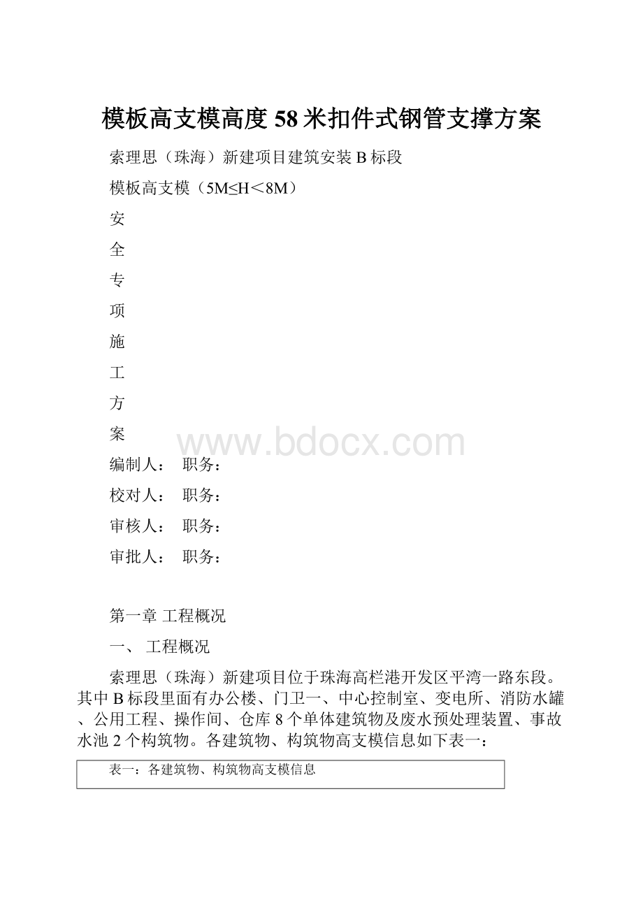 模板高支模高度58米扣件式钢管支撑方案.docx