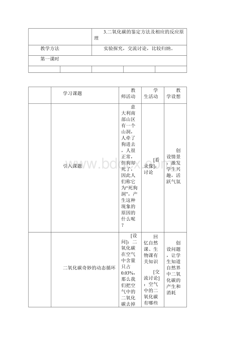 九年级化学《奇妙的二氧化碳》教案 沪教版.docx_第2页