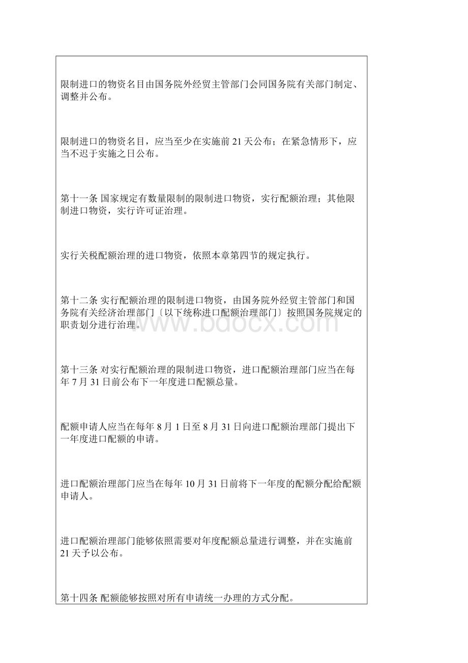 中华人民共和国货物进出口管理条例DOC13.docx_第3页