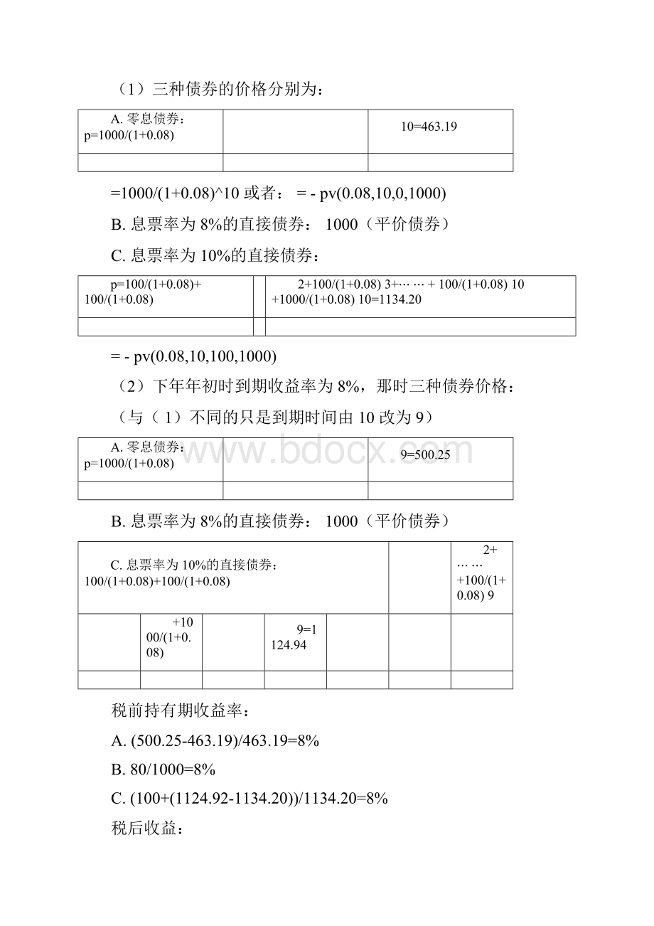 金融市场学重点章节习题答案.docx_第3页