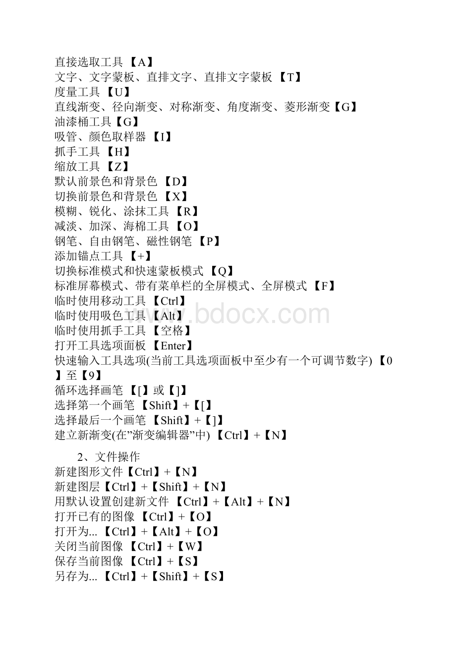 Adobe Photoshop 快捷键.docx_第2页