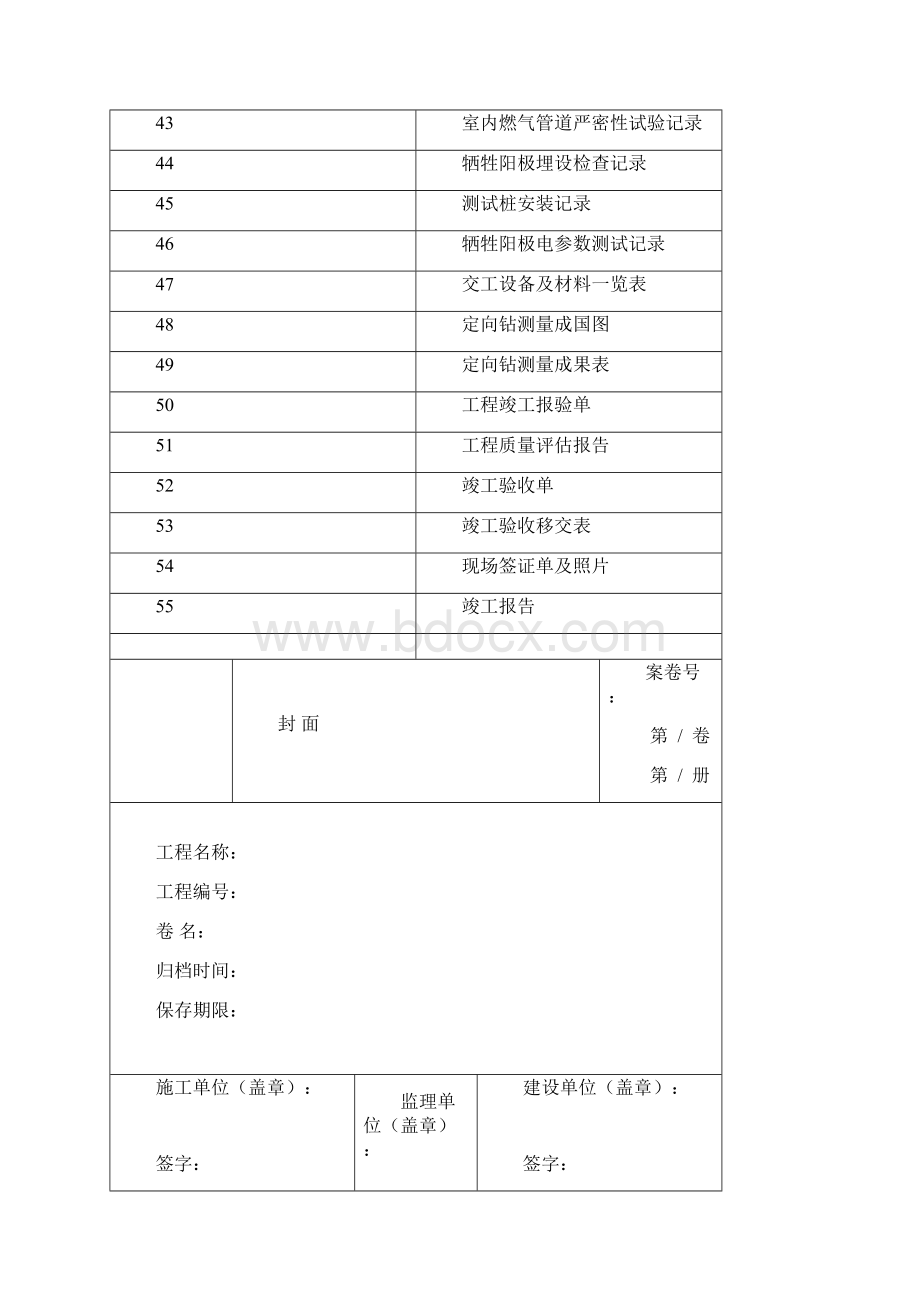 工程竣工资料表格模板.docx_第3页