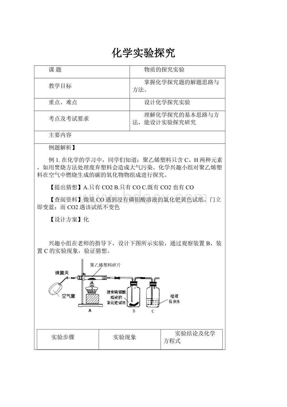 化学实验探究.docx_第1页