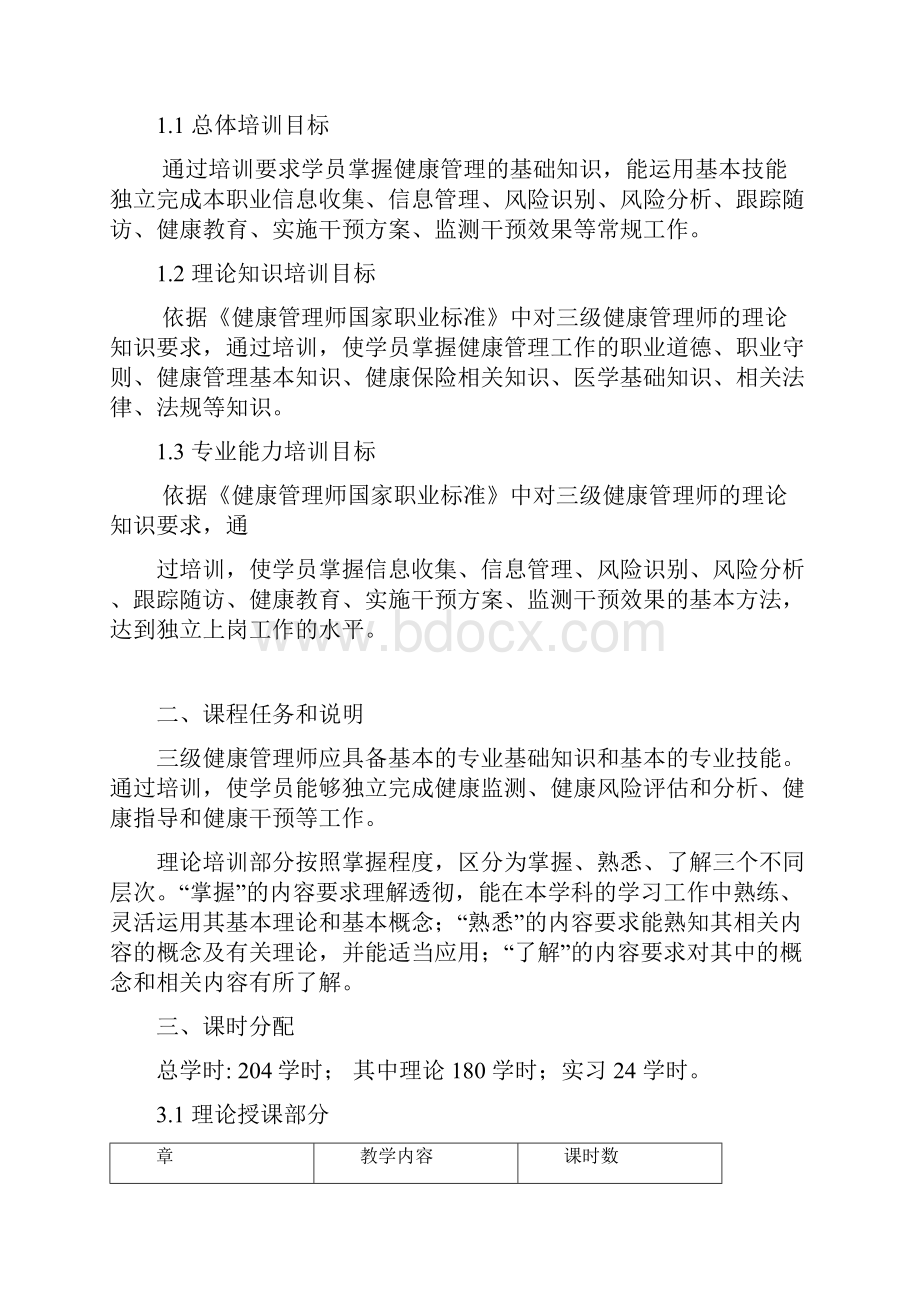 湖南健康管理师培训大纲.docx_第2页