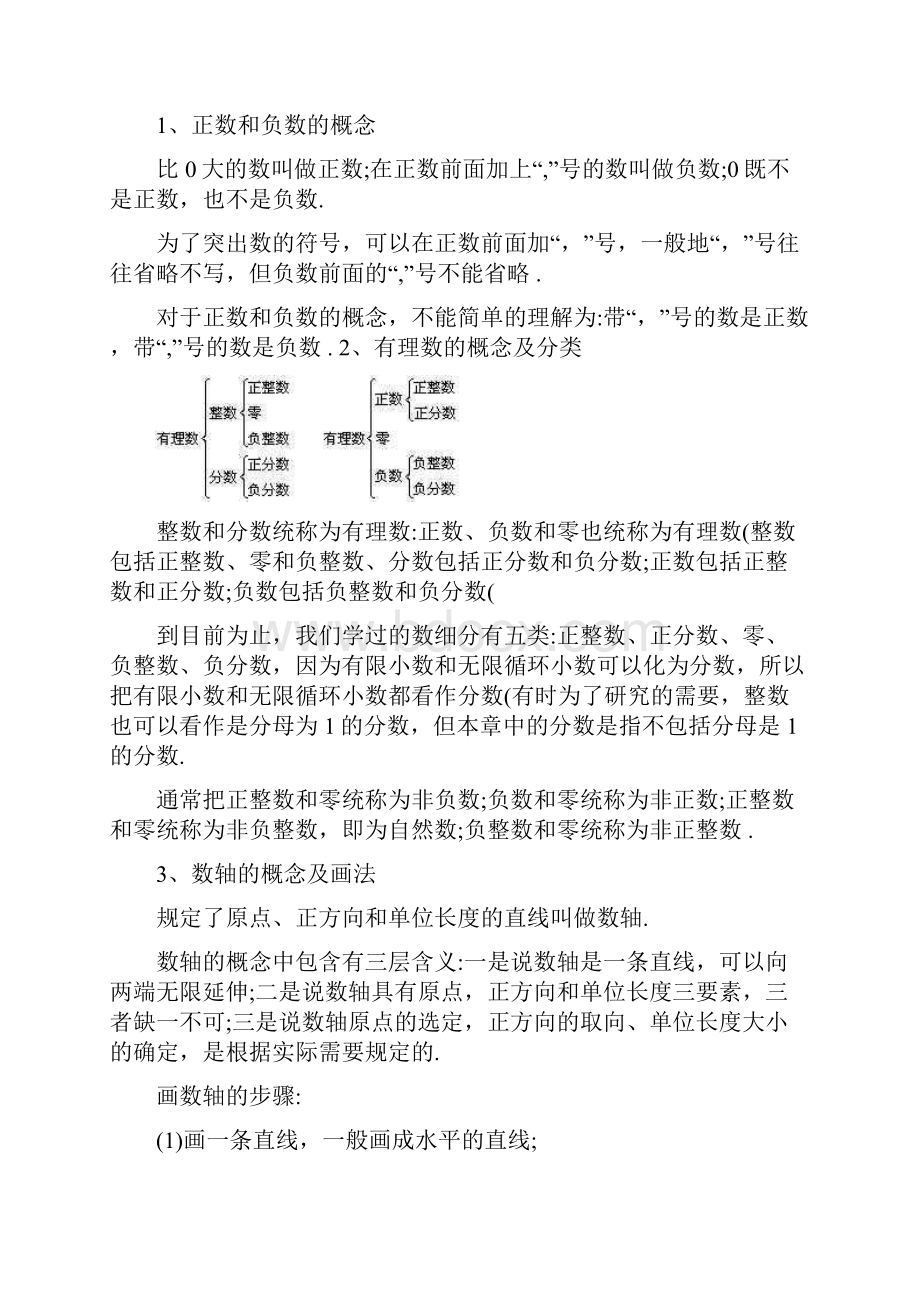 最新初中数学北师大版七年级上册复习知识点试题优秀名师资料.docx_第3页