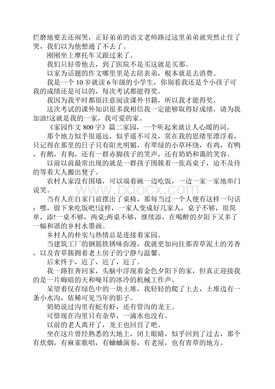 以家为话题的作文800字最是温馨.docx_第2页