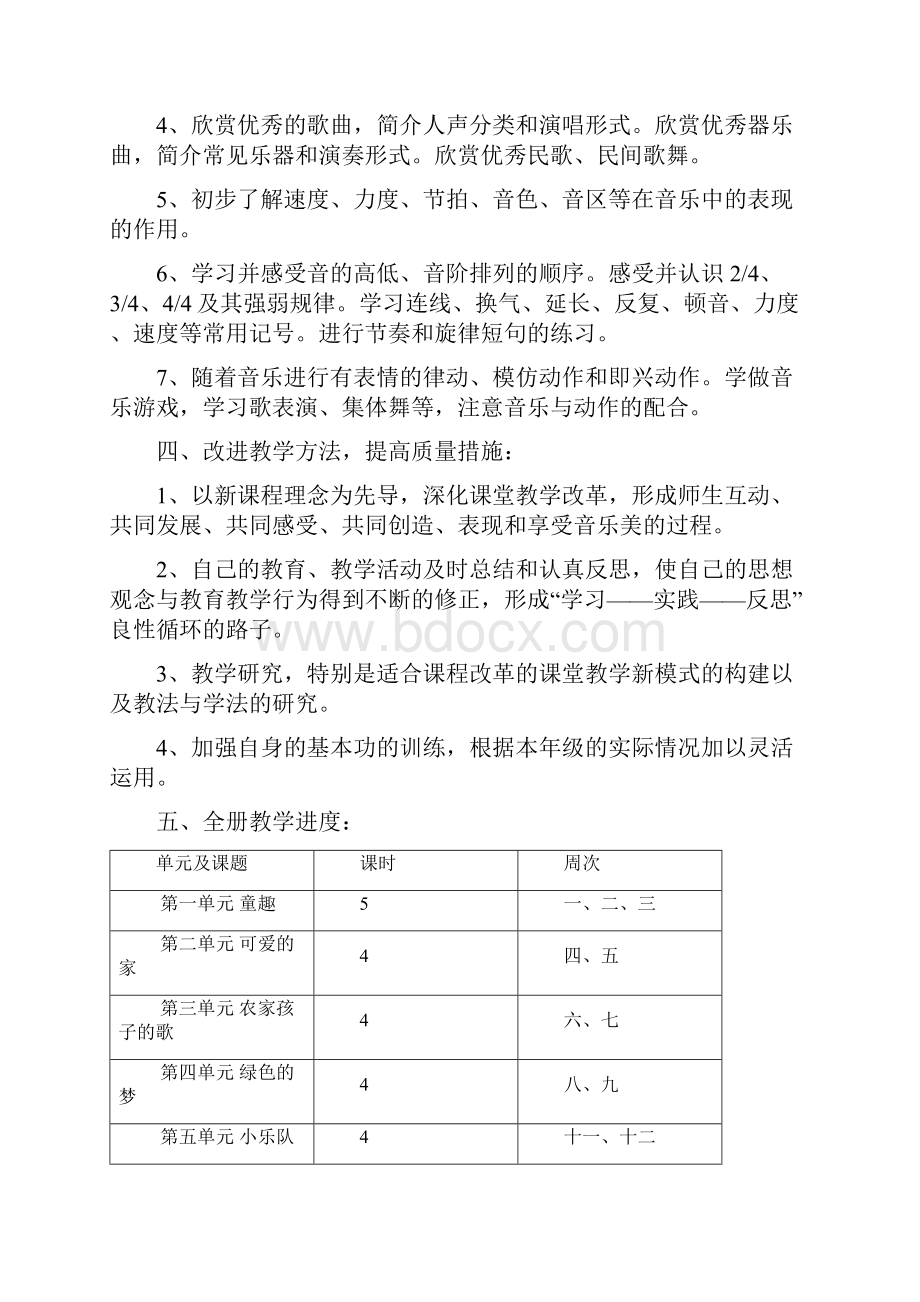 人教版三年级下册音乐教学计划和教案.docx_第2页