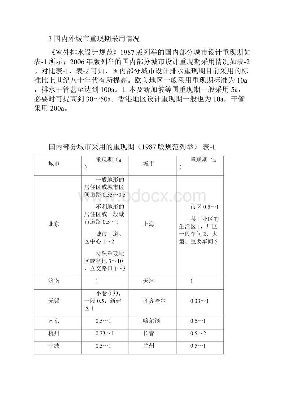 关于城市道路排水设计重现期标准的思考.docx_第2页