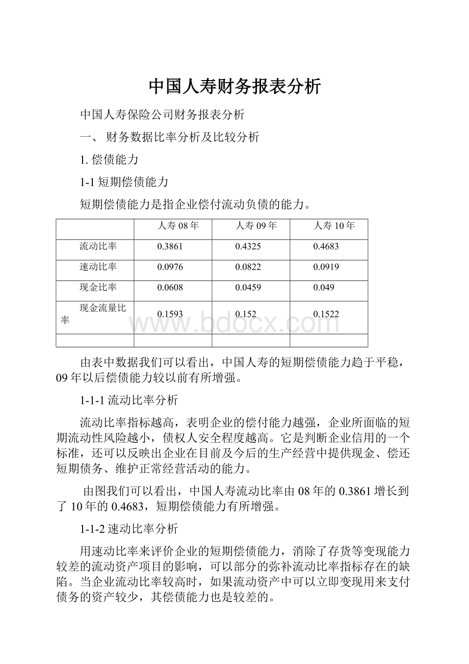 中国人寿财务报表分析.docx_第1页