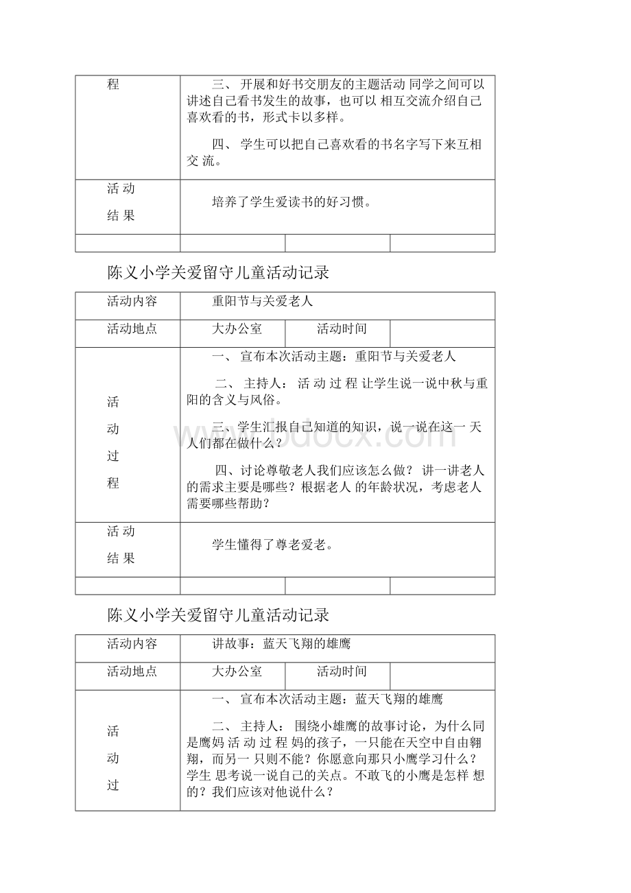 陈义小学关爱留守儿童活动文本记录.docx_第2页