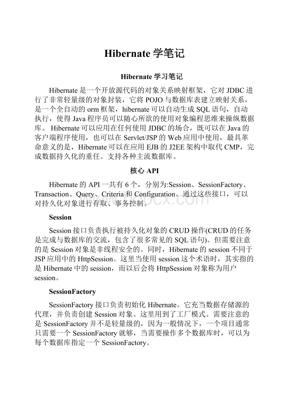 Hibernate学笔记.docx_第1页