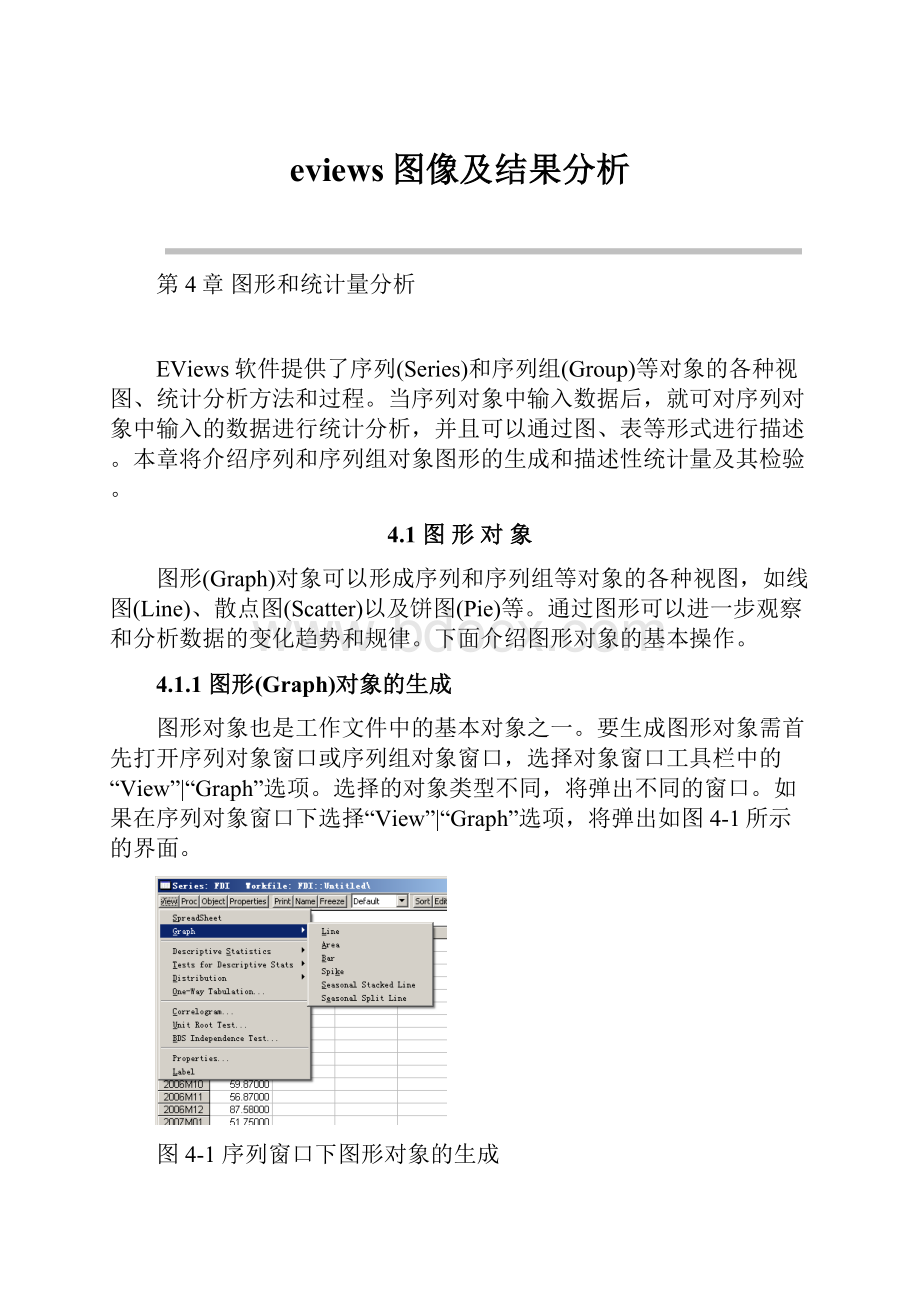 eviews图像及结果分析.docx