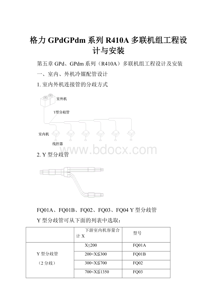 格力GPdGPdm系列R410A多联机组工程设计与安装.docx